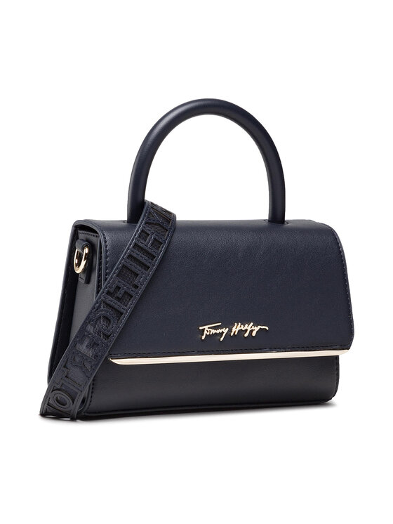 Tommy Hilfiger Handtasche Modern Bar Bag Strap AW0AW10099 Dunkelblau