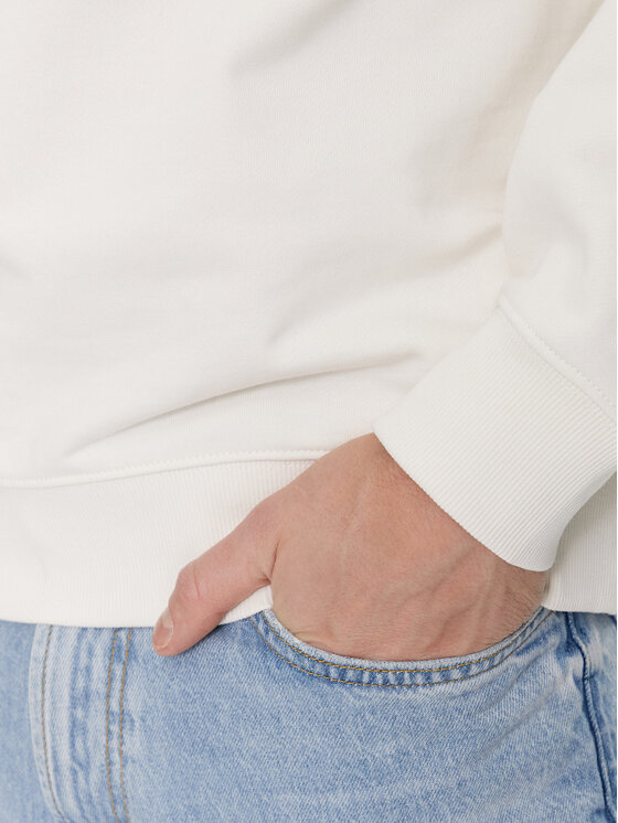 HUGO Hugo Majica dugih rukava Dapo 50486478 Bijela Relaxed Fit