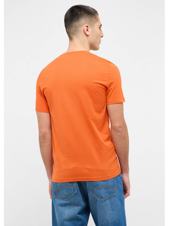 Mustang Mustang T-Shirt Style Austin Pomarańczowy Regular Fit