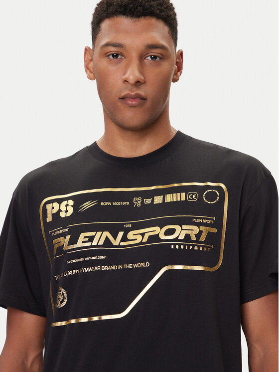 Plein Sport Plein Sport Póló FAEC MTK8373 STE001N Fekete Loose Fit