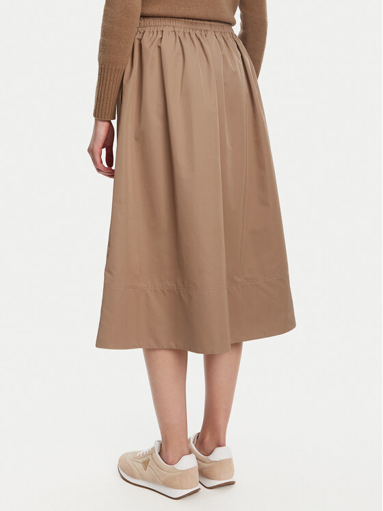 Marella Marella Trapecijos formos sijonas Cairo 2523106074 Smėlio Regular Fit