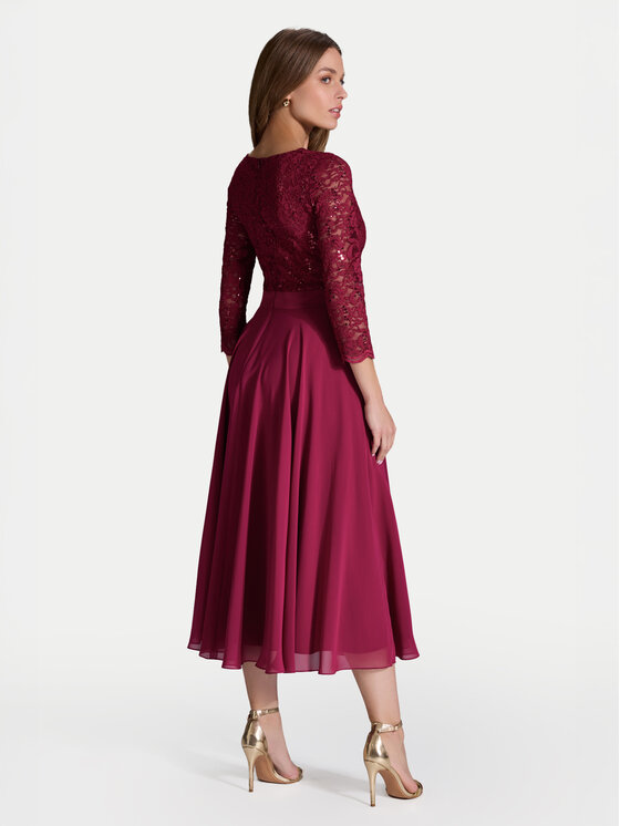 Swing Swing Coctailkleid 5AE29100 Dunkelrot Regular Fit