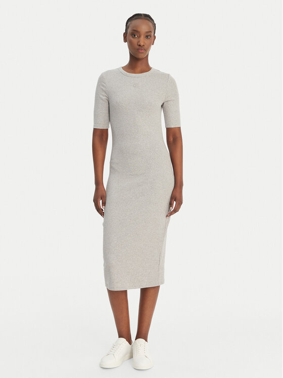 Calvin Klein Jeans Rochie de zi LV047D217G Gri Slim Fit