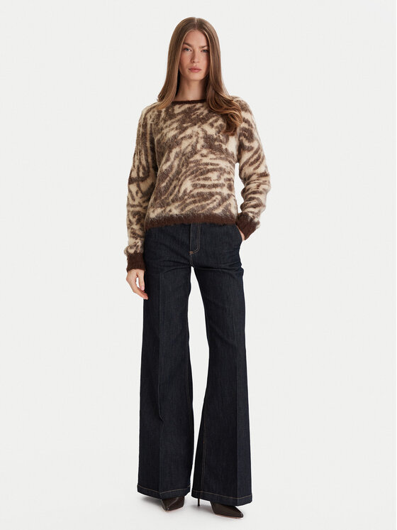 ViCOLO ViCOLO Jeansy DF5086 Tmavomodrá Wide Leg