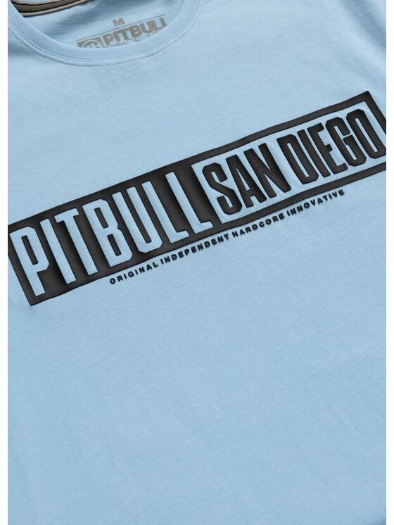 PITBULL PITBULL T-Shirt Koszulka męska EIGHTY NINE DOG XS Błękitny Regular Fit