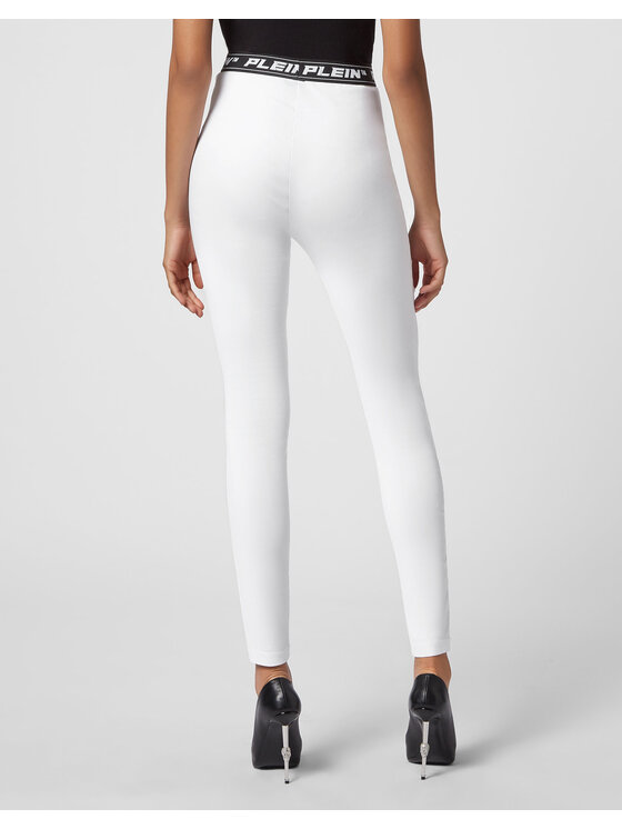 PHILIPP PLEIN PHILIPP PLEIN Jeansy 2369 Biały Jegging Fit