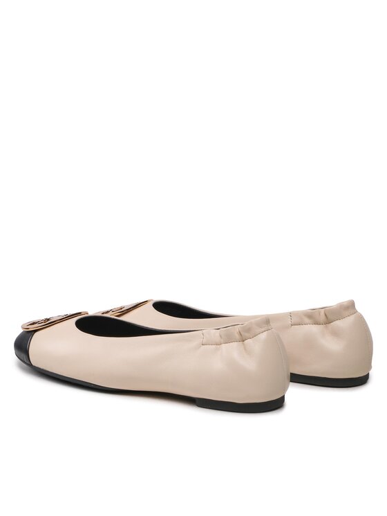 Tory Burch Tory Burch Balerinos Claire Cap Toe 148336 Smėlio