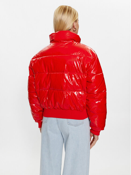 Tommy Jeans Tommy Jeans Ziemas jaka DW0DW16098 Sarkans Relaxed Fit