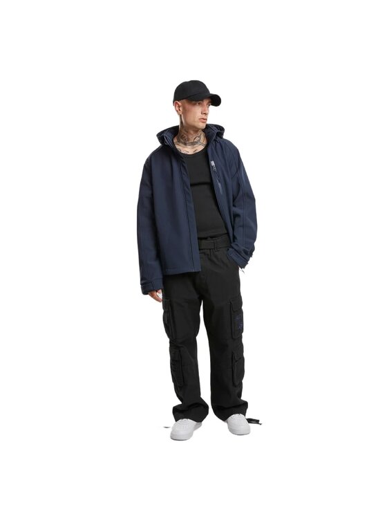Brandit Brandit Kurtka softshell 3196 Granatowy Regular Fit