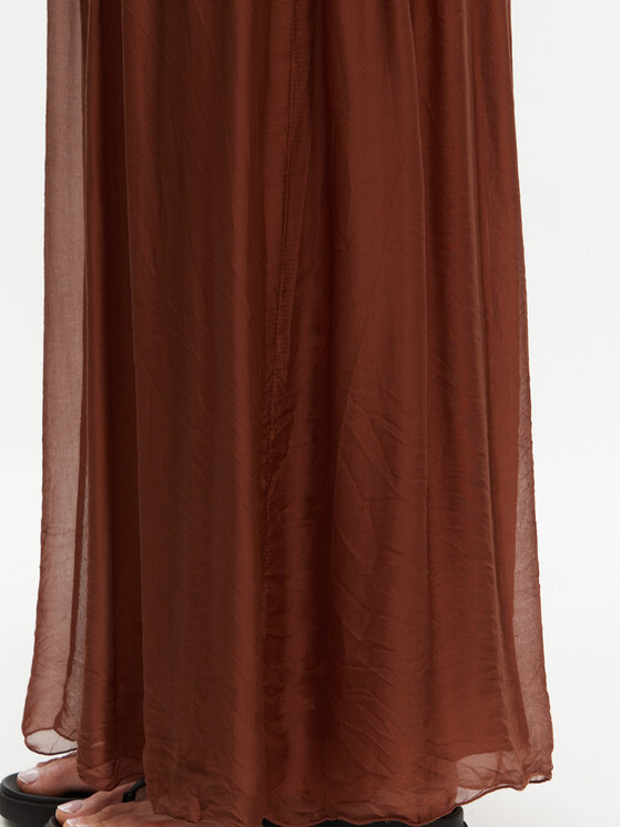ViCOLO ViCOLO Palazzo hlače TD0021 Rjava Regular Fit
