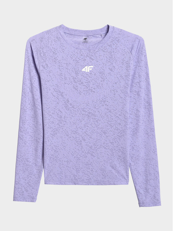 4F 4F Koszulka techniczna ACTIVE BY NATURE Fioletowy jasny Slim Fit