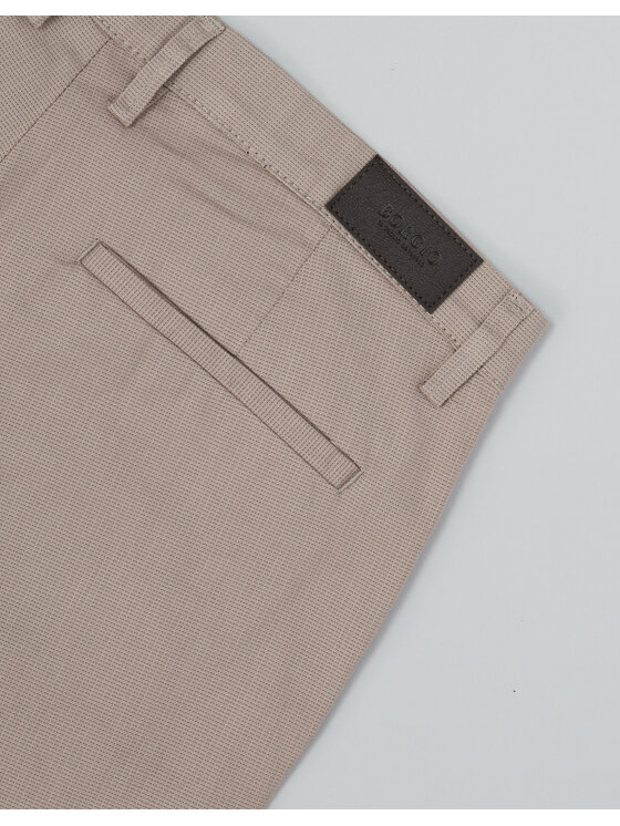 Borgio Borgio Spodnie materiałowe albiano_bez Beżowy Slim Fit