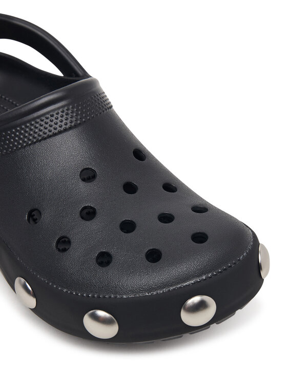Crocs Crocs Pantoletten Classic Big Studded Clog 214236 Schwarz