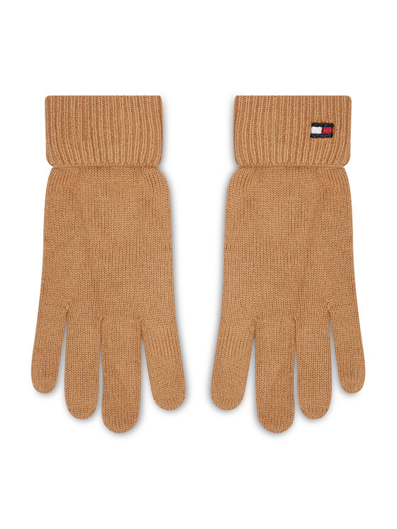 Tommy Hilfiger Дамски ръкавици Essential Knit Gloves AW0AW10732 Бежов
