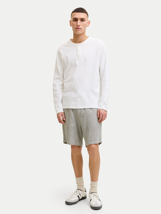 Jack & Jones Jack & Jones Szorty materiałowe Ace Mykonos 12269376 Écru Regular Fit