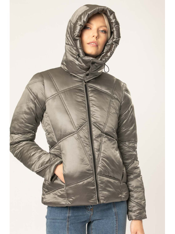 QUIOSQUE QUIOSQUE Zimní bunda 9NV001103 Šedá Regular Fit