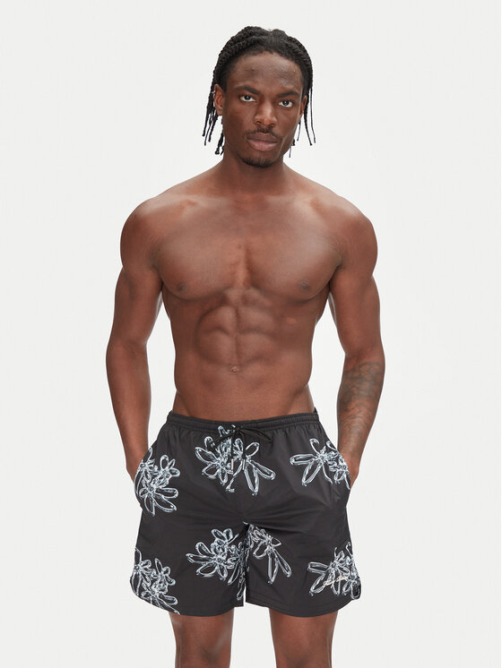 Filling Pieces Filling Pieces Badeshorts Chrome 9141374 Schwarz Regular Fit