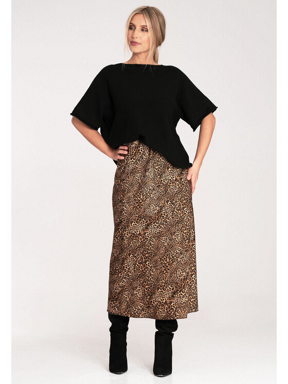 FIGL FIGL Sweter M1102 Czarny Oversize
