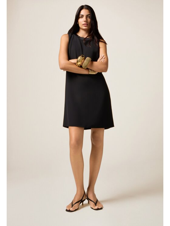 Oltre Oltre Vestito da giorno 7005R104955N033 Nero Slim Fit