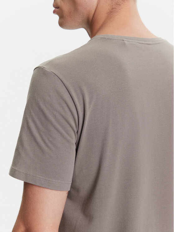 BOSS BOSS Tričko Mix&Match 50515312 Hnedá Regular Fit