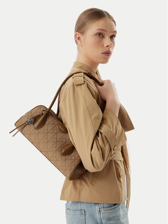 Calvin Klein Calvin Klein Táska Emblem Trio Jacquard LV04F3744G Barna