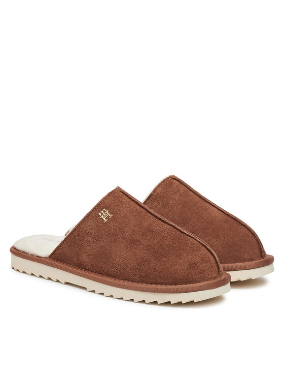 Tommy Hilfiger Tommy Hilfiger Papuci de casă FW0FW08396 Maro