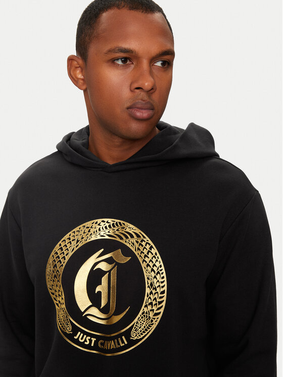 Just Cavalli Just Cavalli Суитшърт 77OAIT01 Черен Regular Fit