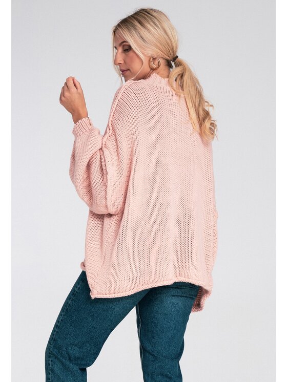 FIGL FIGL Svetr M1238 Růžová Regular Fit