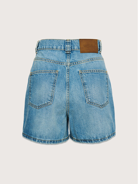 La Mania La Mania Szorty jeansowe CARLINE Niebieski Classic Fit