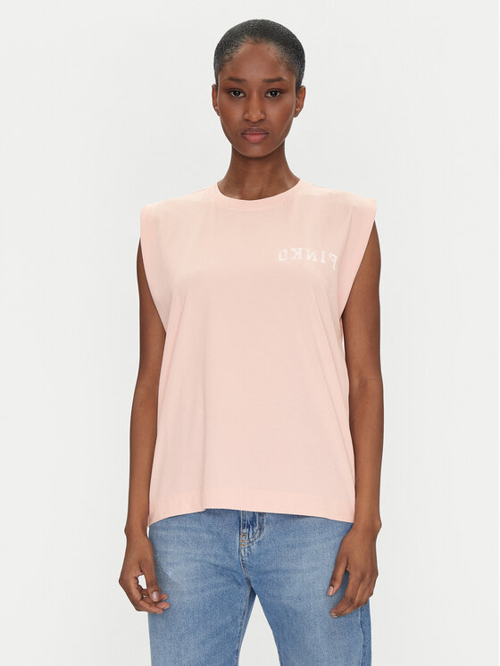 PINKO PINKO Tricou 104268 A2C0 Roz Regular Fit