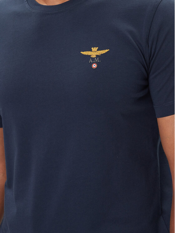 Aeronautica Militare Aeronautica Militare T-shirt 252TS1580UJ00372 Tamnoplava Regular Fit