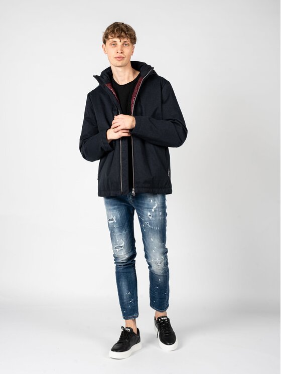 Geox Geox Bunda pro přechodné období M2628N T2938 Tmavomodrá Regular Fit