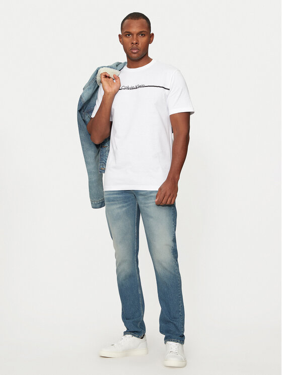 Calvin Klein Calvin Klein Marškinėliai K10K113802 Balta Regular Fit