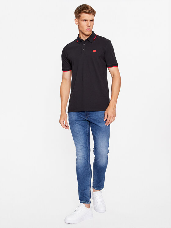 HUGO Hugo Polokošile Deresino232 50490775 Černá Slim Fit