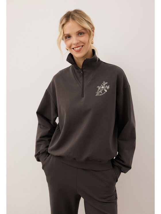 Bluza, rozmiar XS/S, Brązowy, TANSY