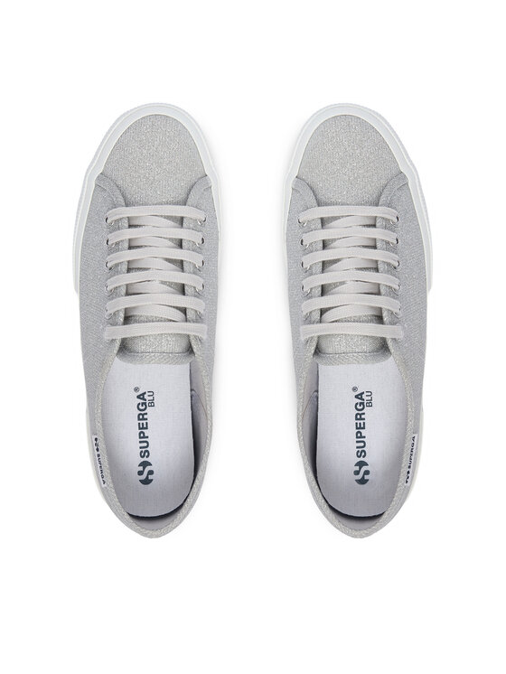 Superga Superga Tenisówki 3750 Jersey Lame Leggera Low Top S4135ZW Srebrny