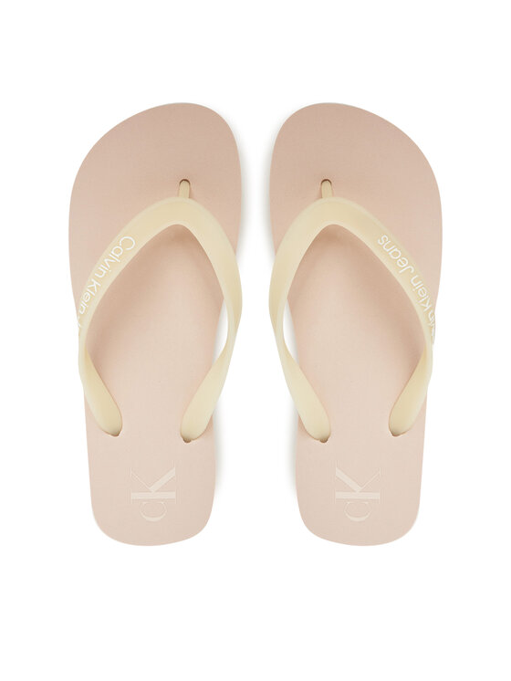 Calvin Klein Jeans Infradito Beach Sandal Flatform Tpu YW0YW01830 Beige, taglia : 41