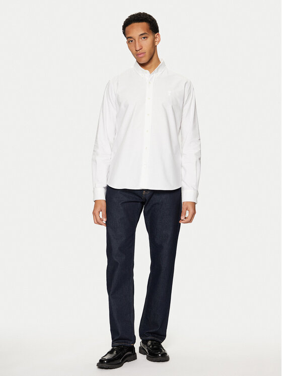 AMI PARIS AMI PARIS Πουκάμισο USH060.CO0031 Λευκό Regular Fit