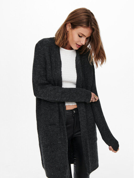 ONLY ONLY Cardigan 15179815 Gri Regular Fit