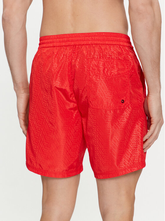 Guess Guess Úszónadrág F4GT05 WG292 Piros Regular Fit