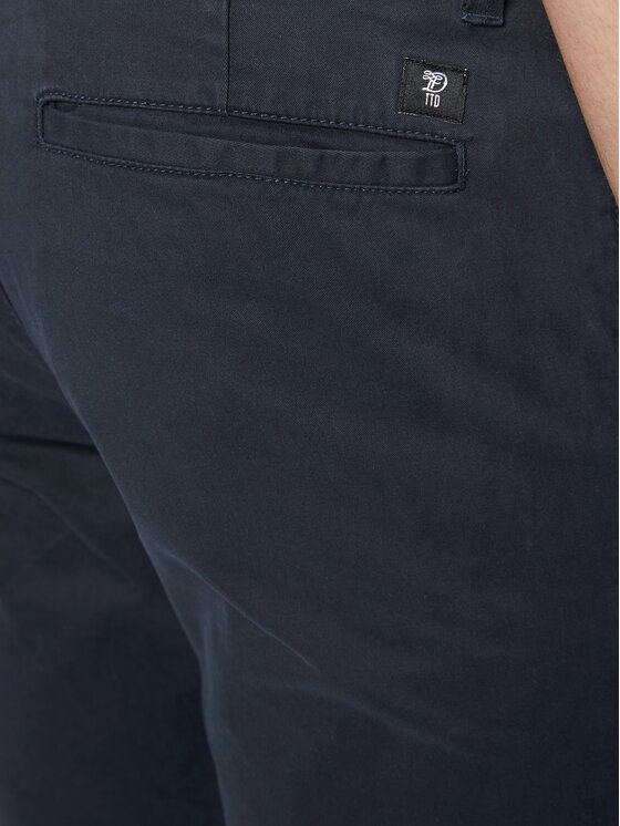 Tom Tailor Denim Tom Tailor Denim Chinosy 1008253 Granatowy Slim Fit