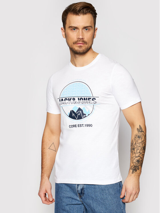 T-shirt Gibs-Spring 12192520 Bianco Slim Fit