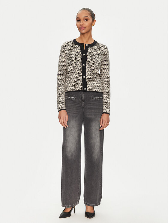 Morgan Morgan Strickjacke 251-MESTA Schwarz Regular Fit