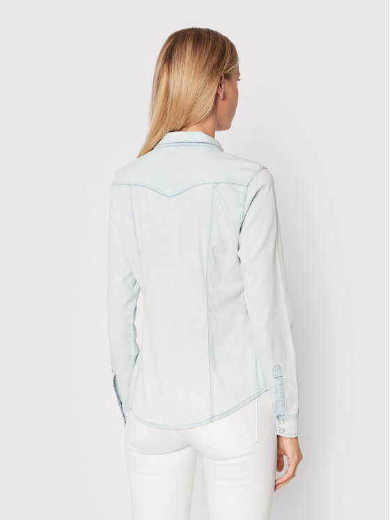 Guess Guess Koszula jeansowa W2GH75 D4NA0 Niebieski Regular Fit