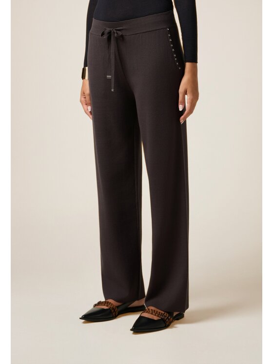 Oltre Oltre Pantaloni di tessuto P663J002321N013 Grigio Baggy Fit