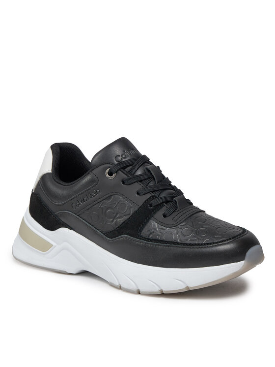 Calvin Klein Calvin Klein Laisvalaikio batai Elevated Runner - Mono Mix HW0HW01869 Juoda