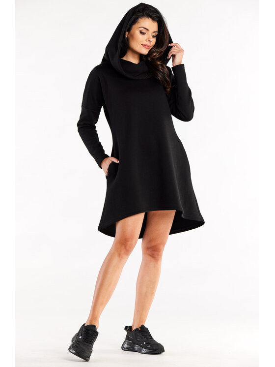Infinite You Infinite You Úpletové šaty M328 Čierna Basic Fit