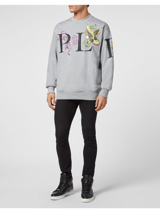 PHILIPP PLEIN PHILIPP PLEIN Bluza 283 Beżowy Regular Fit