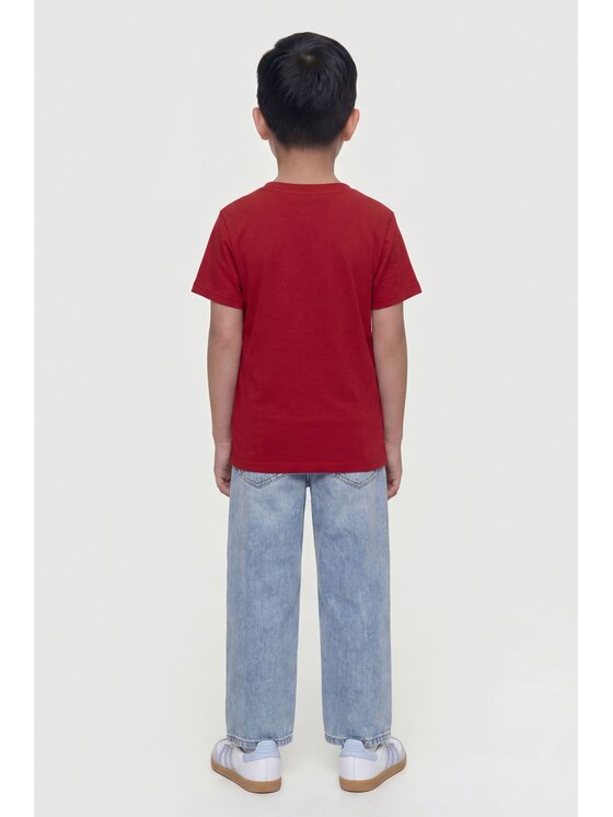 Guess Kids Guess Kids T-Shirt 183145 Czerwony Classic Fit