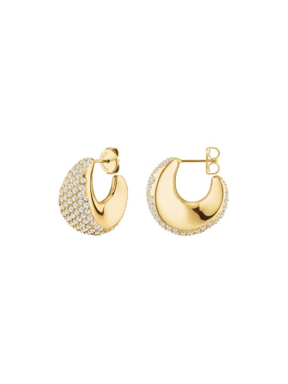 Rosefield Rosefield Kolczyki Pavé Collection Złoty